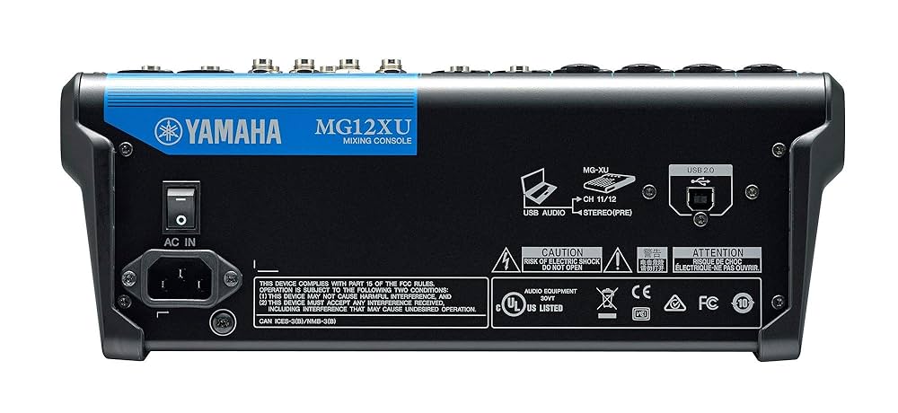 Yamaha MG12XU 12-Input 4-Bus Mixer with Powerful Effects